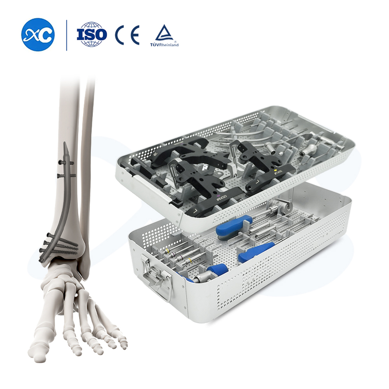 Retrograd Tibial Nail Instrument S&aelig;t | Distal Tibia Fracture Fixation Kit | XC Medico