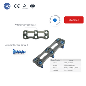 Anterior cervical Plate System | Titan Wirbels&auml;ule Implantat | XC Medico