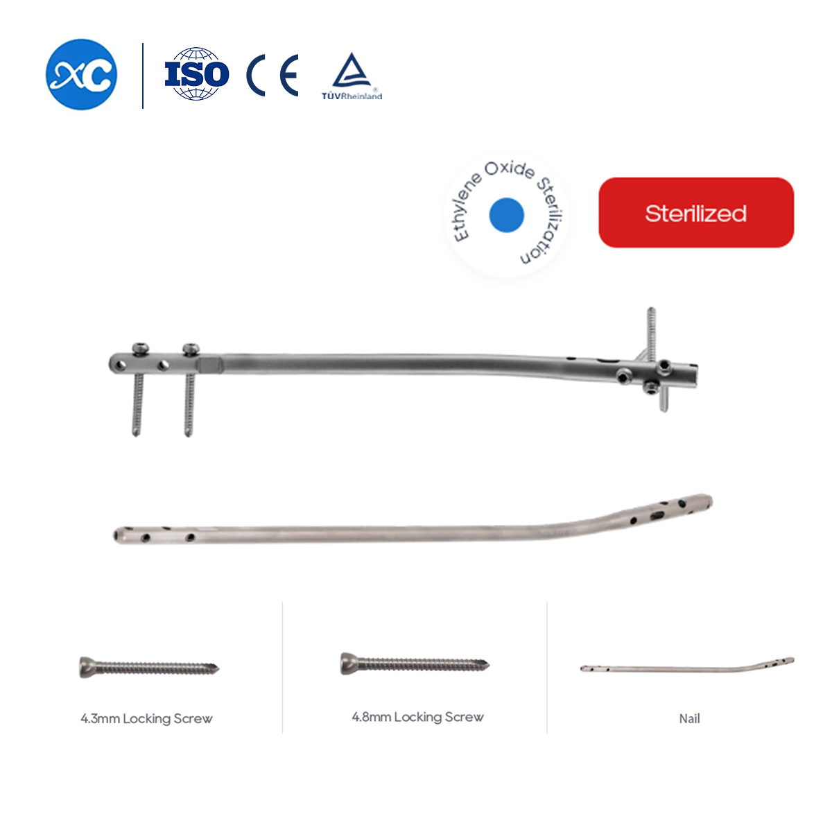 Tibia thar Intramedullary Nail | Orthopaedic Fixation hmanga enkawl dan tur | XC Medico chuan a rawn ti a