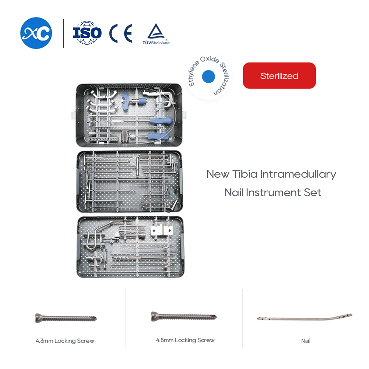 Nou conjunt d'instruments d'ungles intramedul&middot;lars tibials | XC Medic