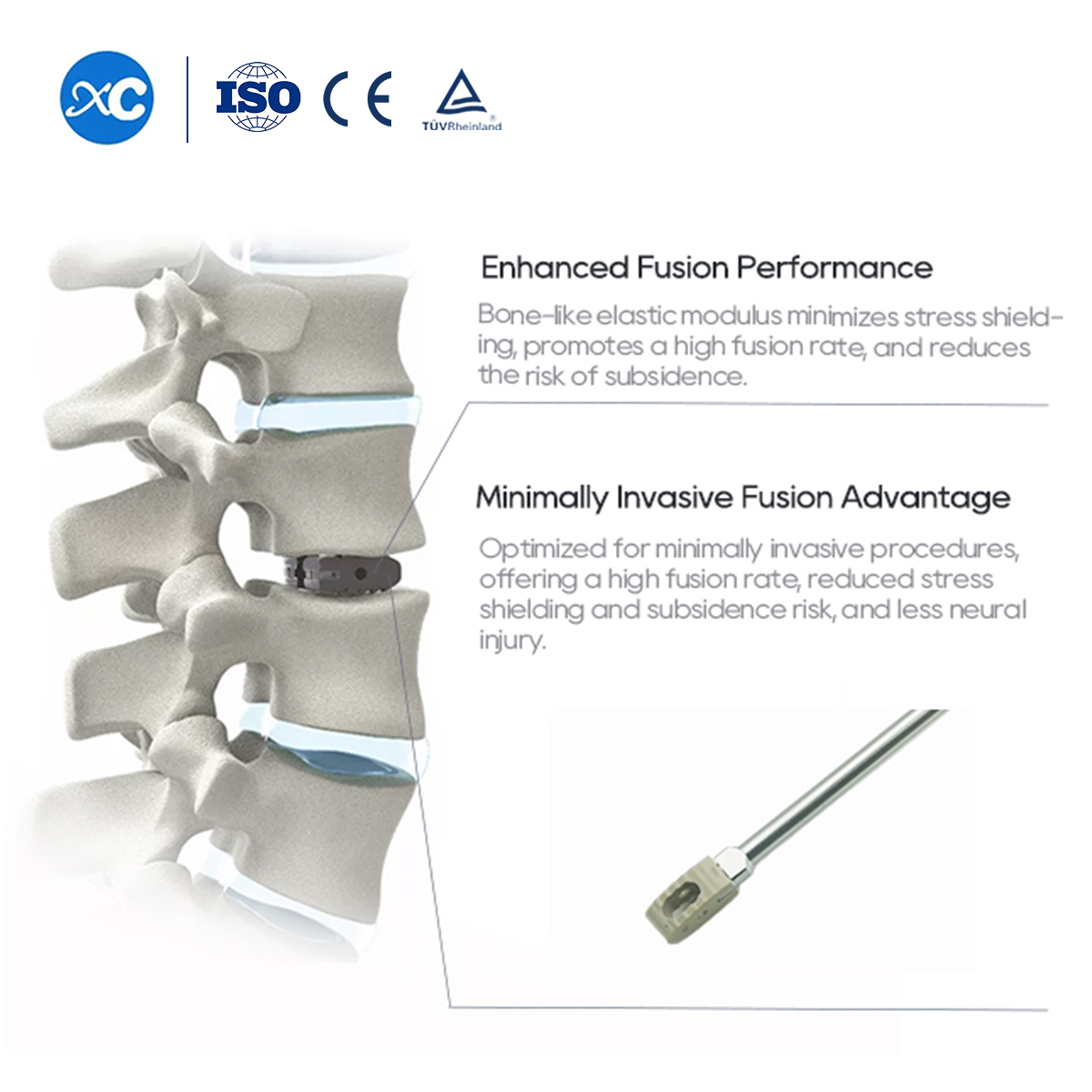 Set ng Instrumento ng PLIF | Posterior Lumbar Interbody Fusion | XC Medico