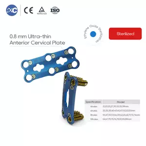 0,8 mm ultratynd anterior cervikal plade | Cervikal fikseringssystem - 1