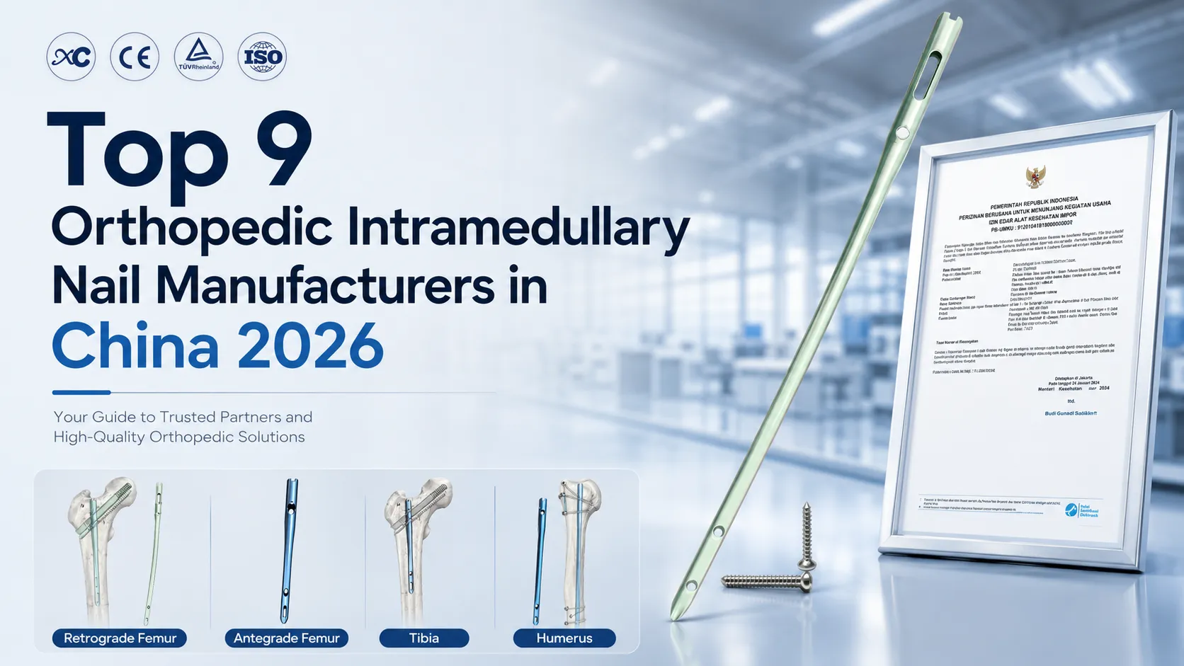 &Ccedil;in'deki En İyi 9 Ortopedik İntramed&uuml;ller &Ccedil;ivi &Uuml;reticisi 2026
