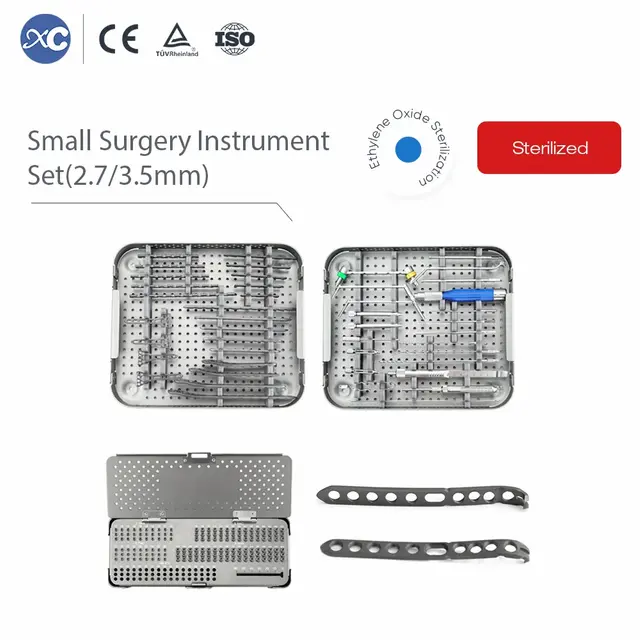 سێتی ئامێری نەشتەرگەری بچووک 2.7/3.5mm بۆ پلێتی قفڵکردنی styloid ulnar